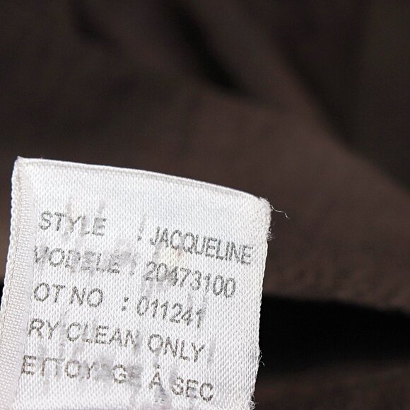 Theory - Jacqueline Safari Blazer in Linen Viscose Stretch, Brown - Large - Picture 8 of 10